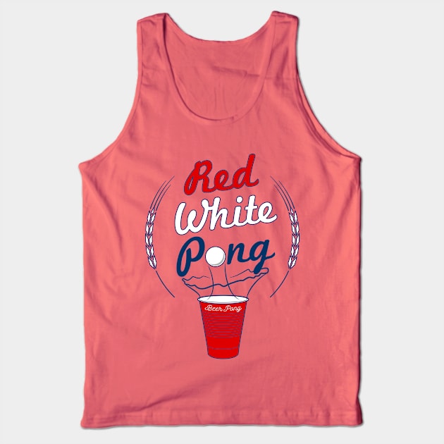 Beer Pong USA Tank Top by DreamShirts